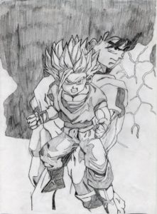 Disegno Gohan (carta)