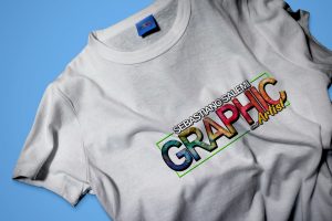 Mockup logo graphic t-shirt