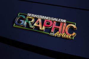 Logo graphic metal effect