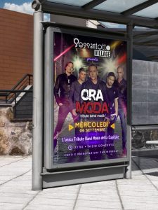 mockup poster evento ora moda